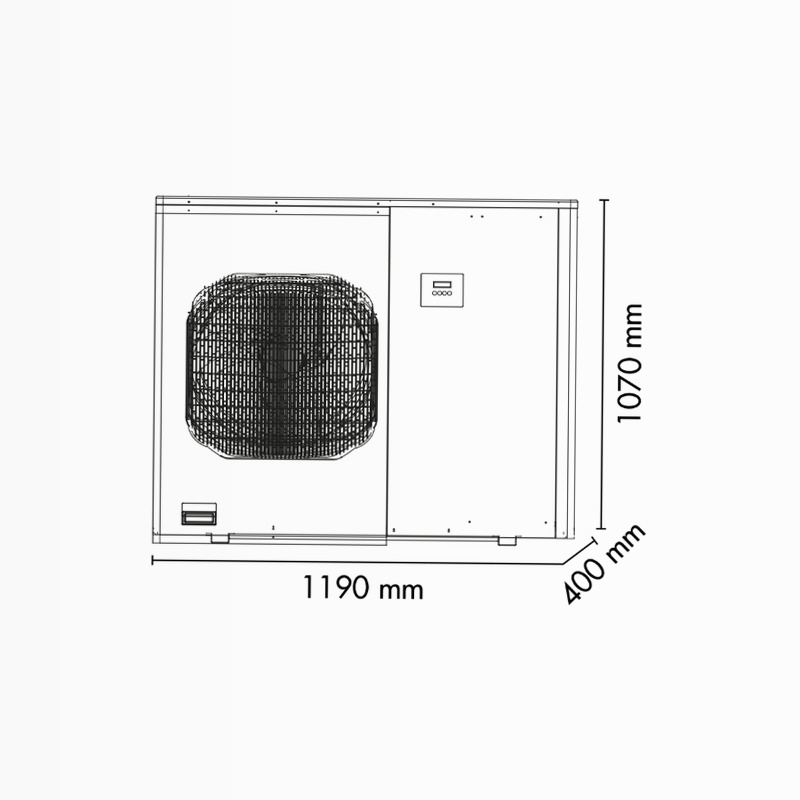 AIM11EMX - Pompa di Calore Monoblocco per Riscaldamento e Acqua Sanitaria A