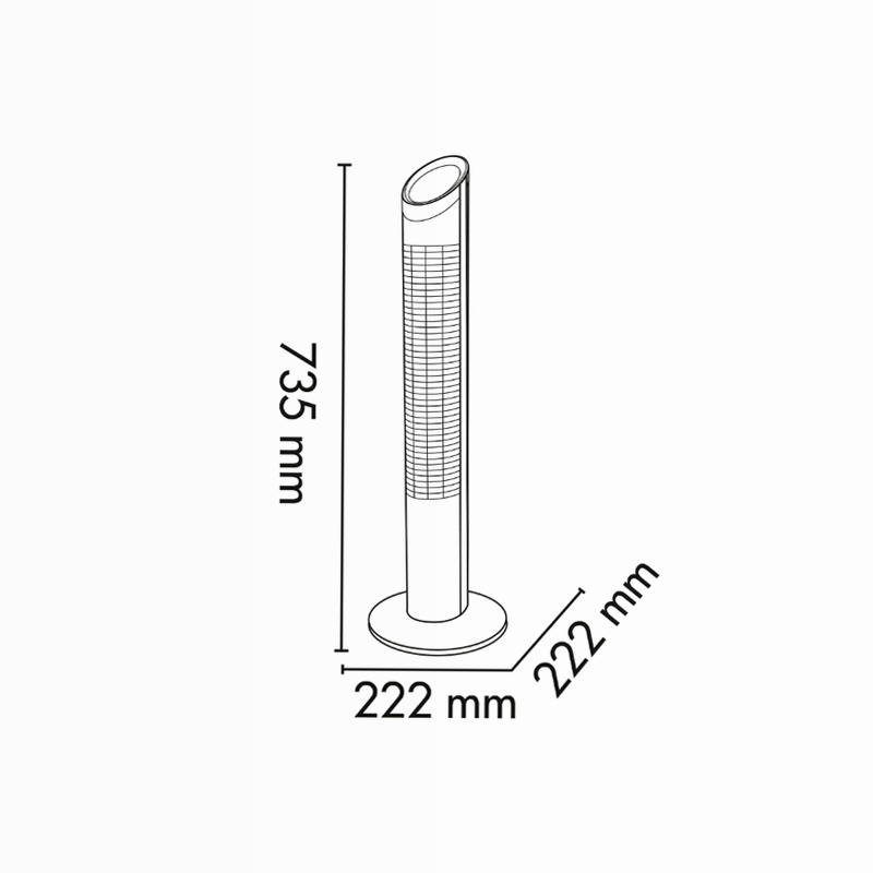 Argo Aspire Tower - Oscillazione 80° e 3 Velocità