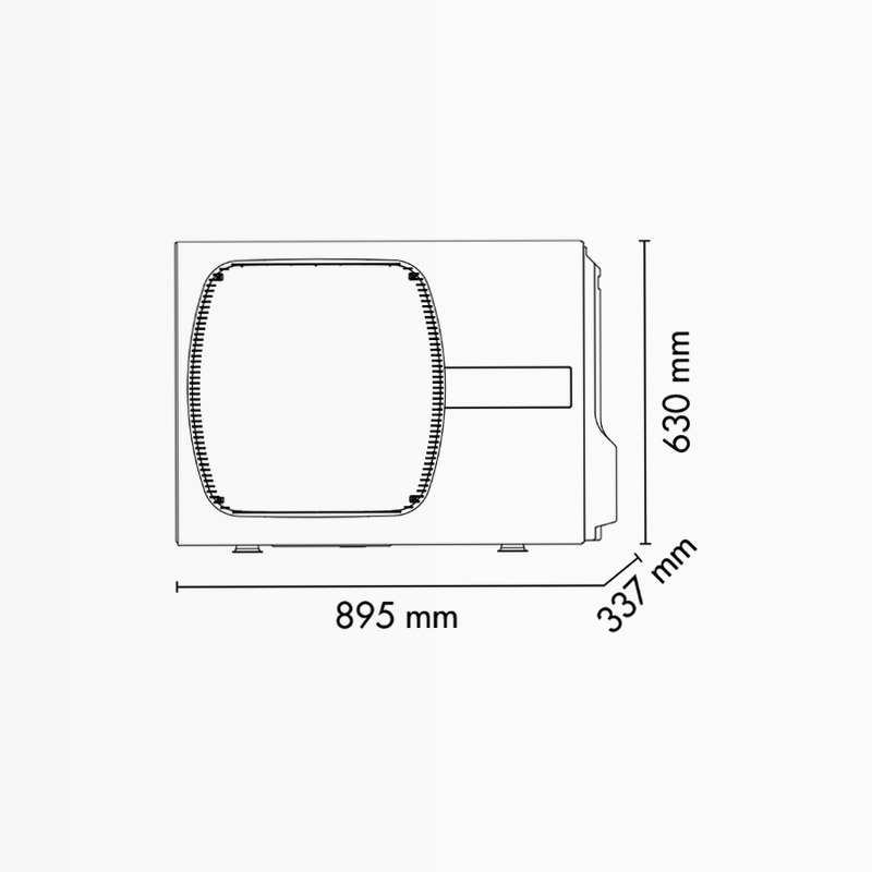 AEI1G50 1PH - Unità Esterna Compatta per Aria/Acqua unità esterna mono e dual
