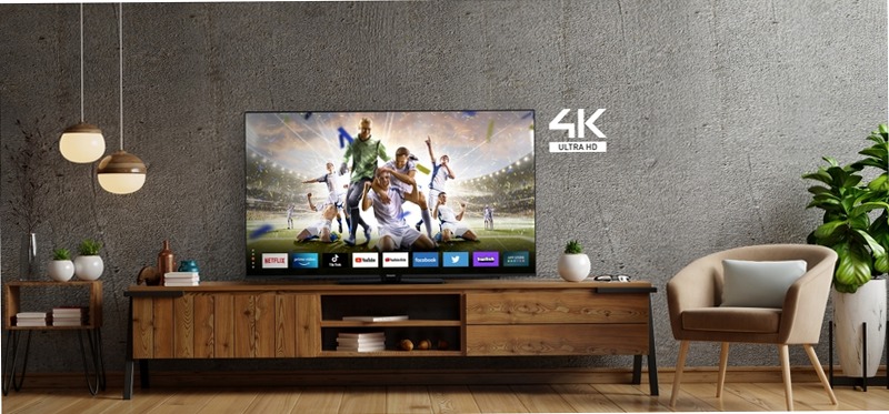 Smart TV Linux Ultra HD 4K da 55" TX-55MX600E Inox