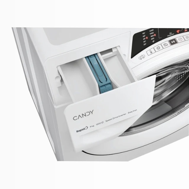 Lavatrice a carica frontale Candy RapidÓ - RO 1294DWMT/1-S 1200rpm 9kg Bianco Libera