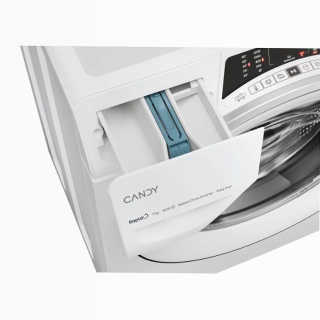 Lavatrice a carica frontale Candy RapidÓ RO41274DWMST/1-S 1200rpm 7kg Bianco Libera