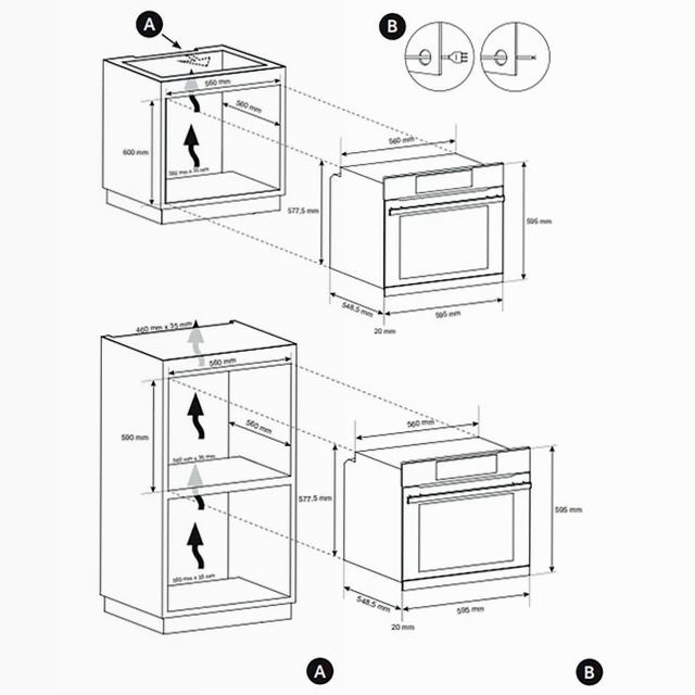 Forno Elettrico Ventilato FMCIDC N602/XIT Blu