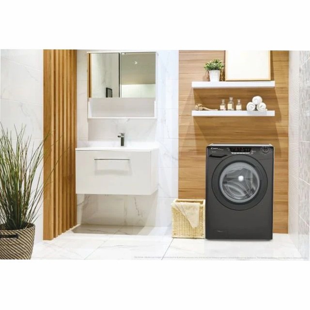 Lavatrice a carica frontale Ultra Hygiene - HES12104TWMBB6-S 1200rpm 10kg Nero Libera