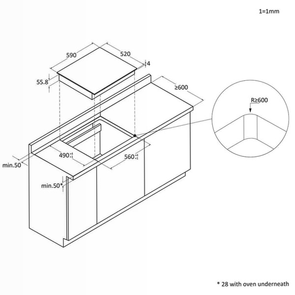 Piano Cottura CTP643C/YEP - Funzionalità Avanzate Nero A Induzione 4