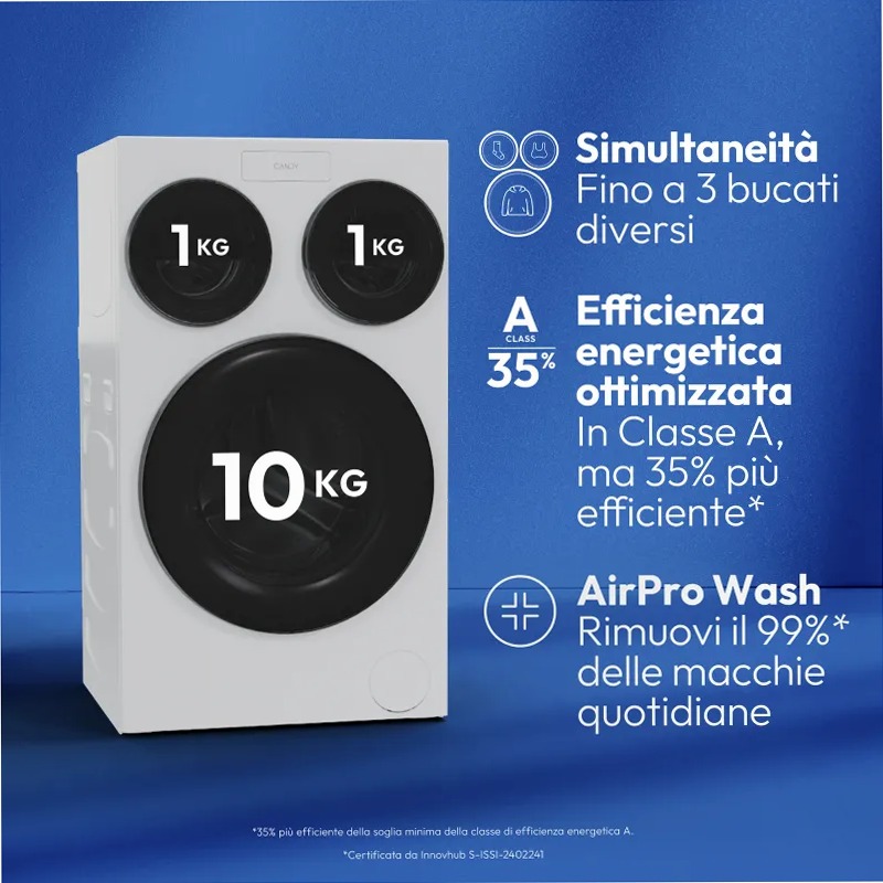 Lavatrice a carica frontale MultiWash - MQD 410CBL9-11