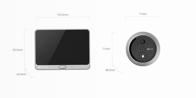 EZVIZ DP2C - Campanello con spioncino senza fili Sì