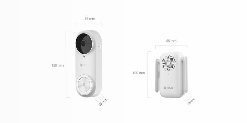 EZVIZ DB2 Pro - Videocitofono a Batteria