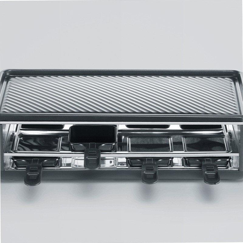 Black Line Lite Raclette-Grill mit Grillplatte - Severin Nero
