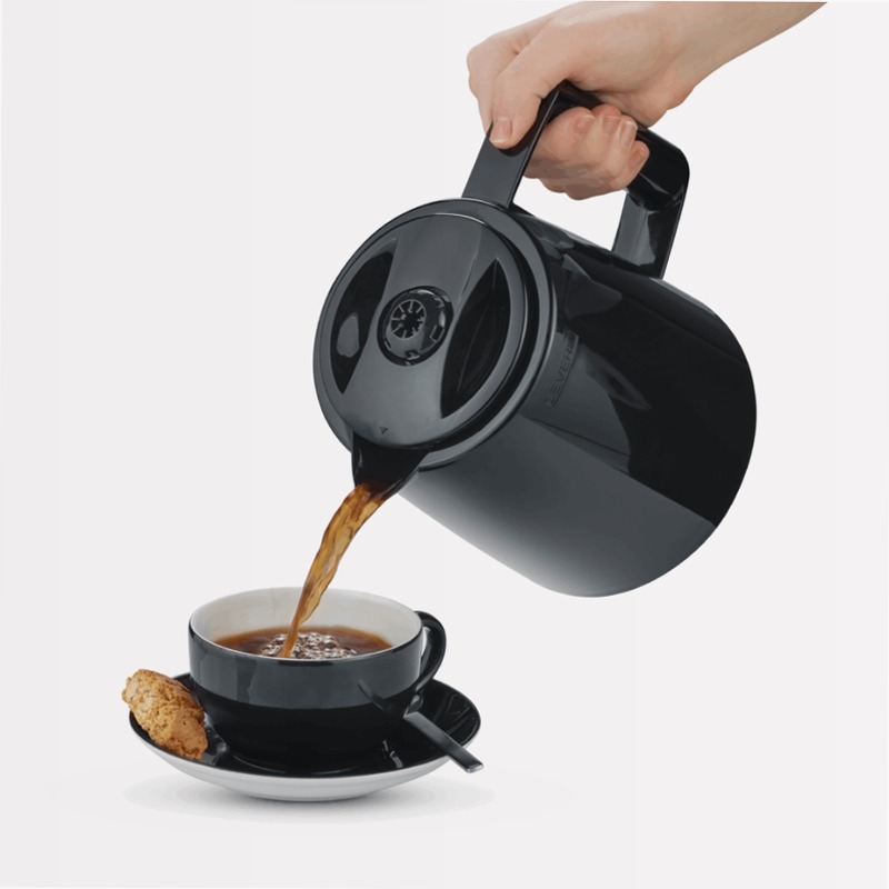 Caffettiera a filtro con 2 termos caraffe - Severin Nero