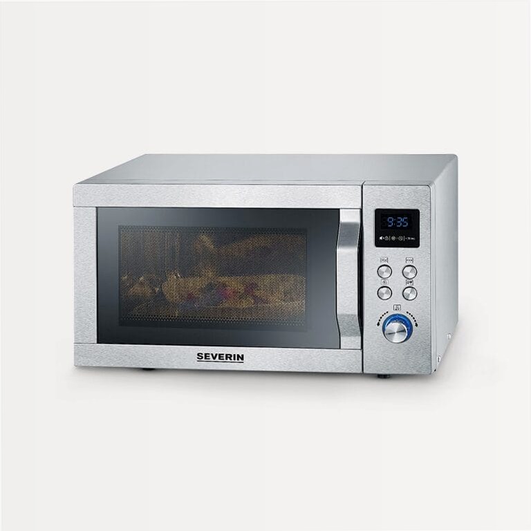 Microonde 3-in-1 Severin - Funzioni Grill e Aria Calda Acciaio 25