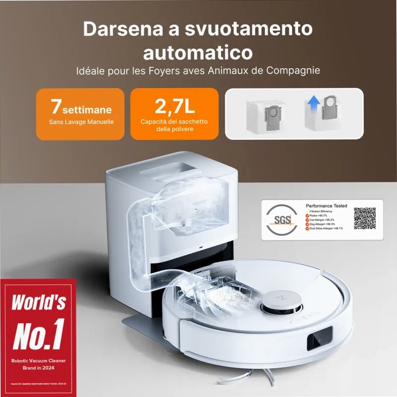 Roborock Q10 X5+ - Robot Aspirapolvere