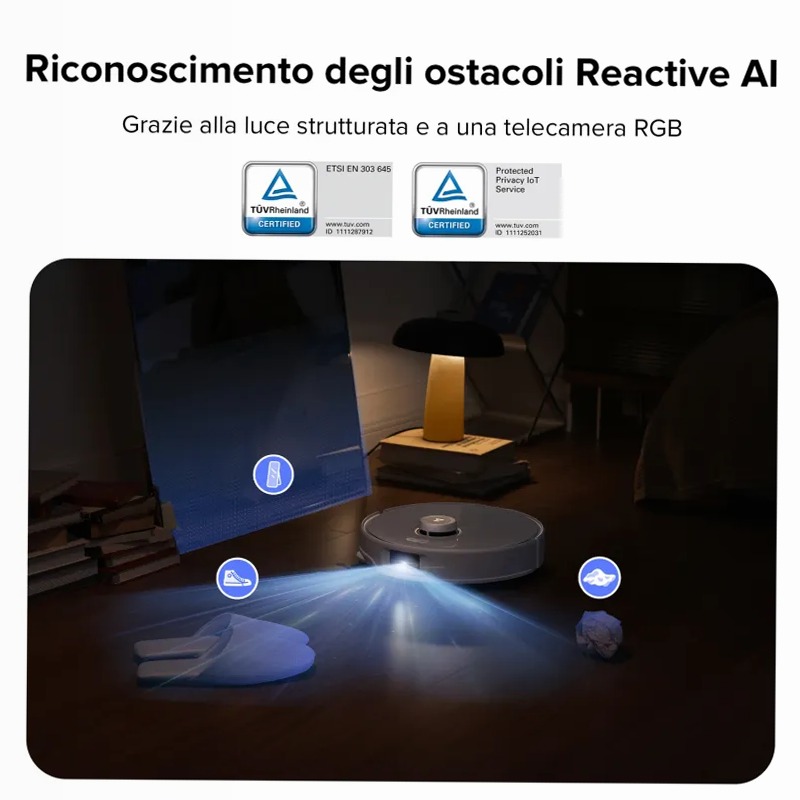 Roborock Qrevo Curv: Pulizia senza grovigli e eleganza 18.5w