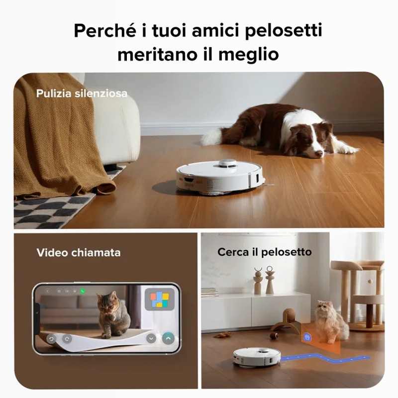 Roborock Qrevo Curv: Pulizia senza grovigli e eleganza 18.5w
