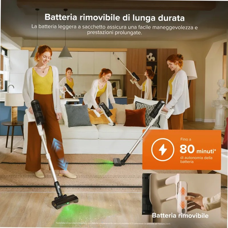 Roborock H60 Hub Pro: Aspirapolvere senza fili avanzato