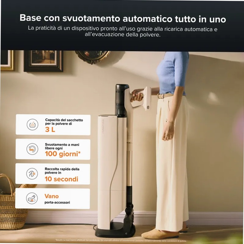Roborock H60 Hub Pro: Aspirapolvere senza fili avanzato