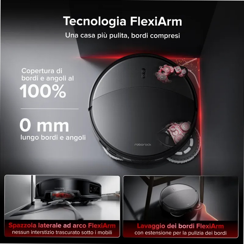 Roborock Saros 20: Aspirapolvere avanzato con AdaptiLift™ Chassis 3.0 36w