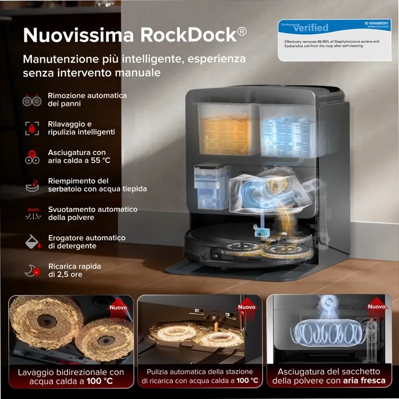 Roborock Saros 20: Aspirapolvere avanzato con AdaptiLift™ Chassis 3.0 36w