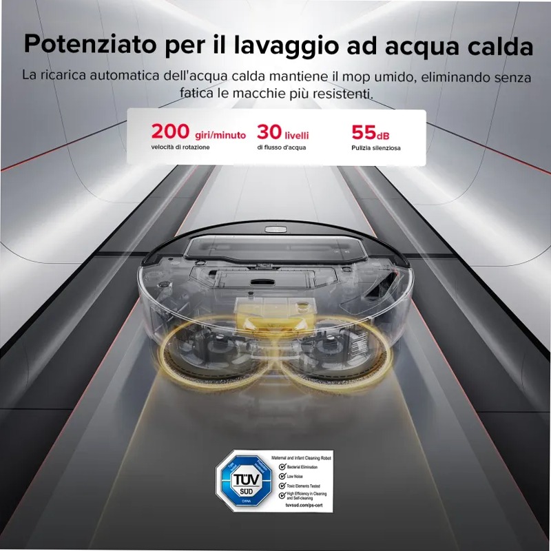 Roborock Saros Z70 - Aspirapolvere robotico con braccio meccanico OmniGrip™ 22w