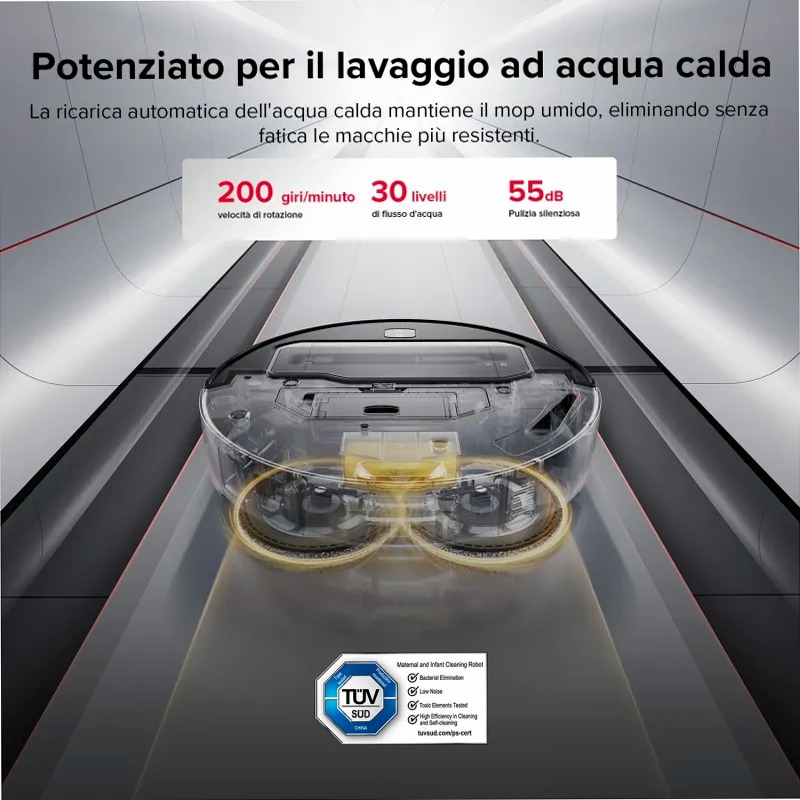 Roborock Saros Z70 - Aspirapolvere robotico con braccio meccanico OmniGrip™ 22w