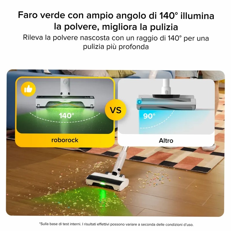 Roborock H60: Aspirapolvere intelligente senza fili Verde