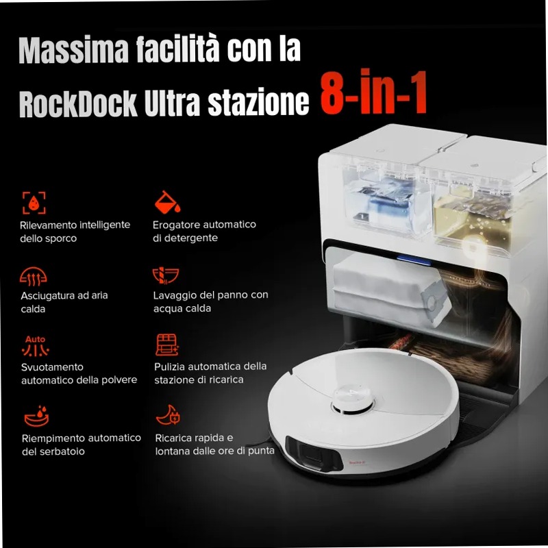 Roborock S8 MaxV Ultra Ricondizionato – 90% come nuovo
