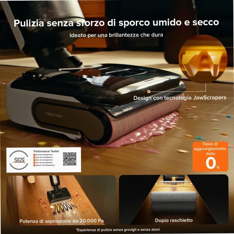 Roborock F25 ACE Combo: Pulizia Intelligente per Tutto il Casa