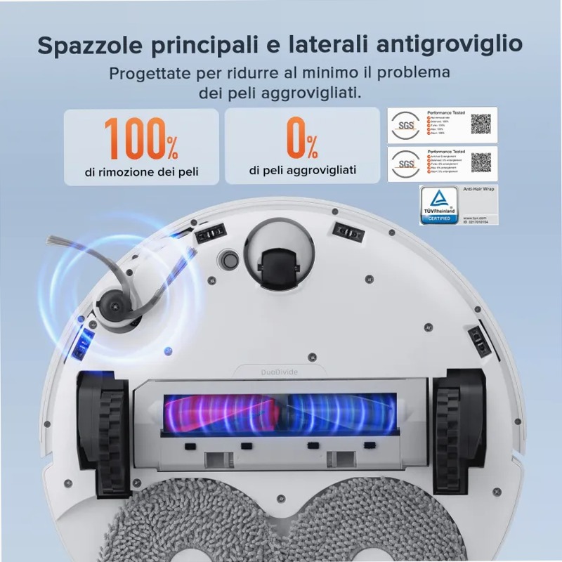 Roborock Qrevo Curv S5X Set: Pulizia Elegante e Intelligente 18.5w
