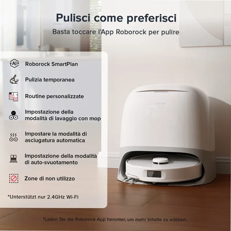 Roborock Qrevo Curv S5X Set: Pulizia Elegante e Intelligente 18.5w