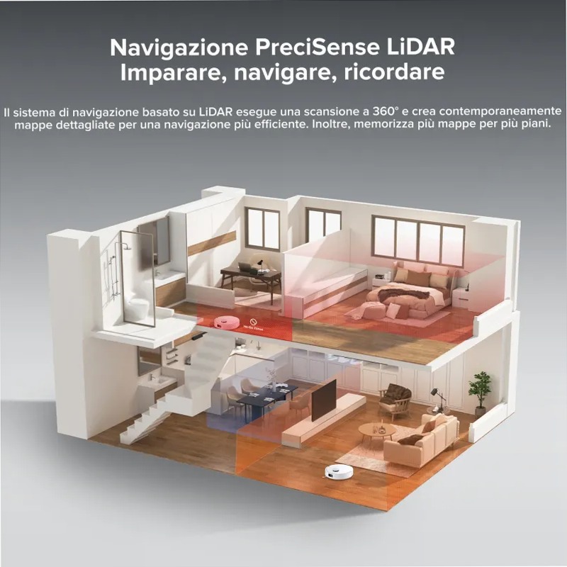Roborock Q10 X5 - Robot Aspirapolvere e Lavapavimenti