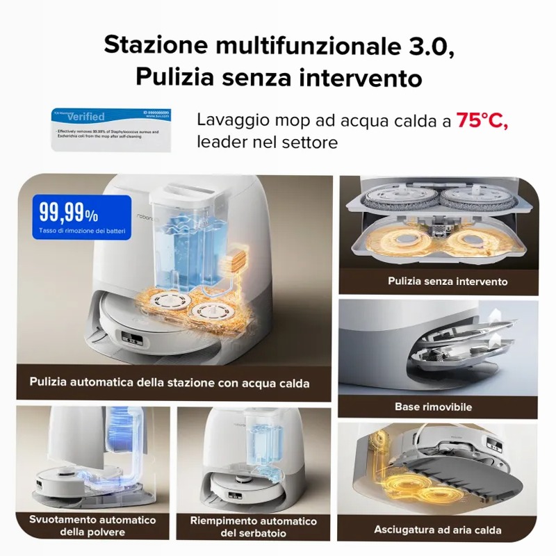 Roborock Qrevo Curv Ricondizionato – 90% come nuovo 18.5w