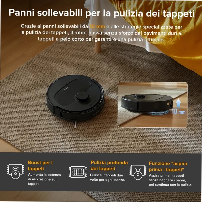 Roborock QV 35A - Aspirapolvere intelligente