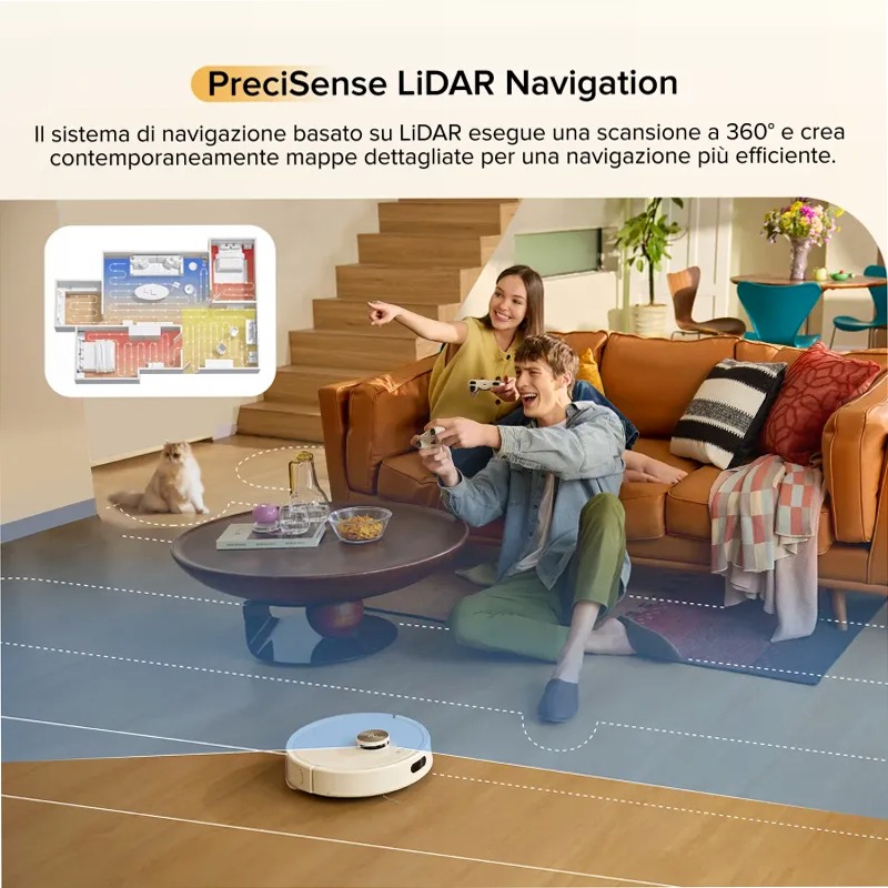 Roborock-Q7 M5 Set Robot Aspirapolvere e Lavapavimenti