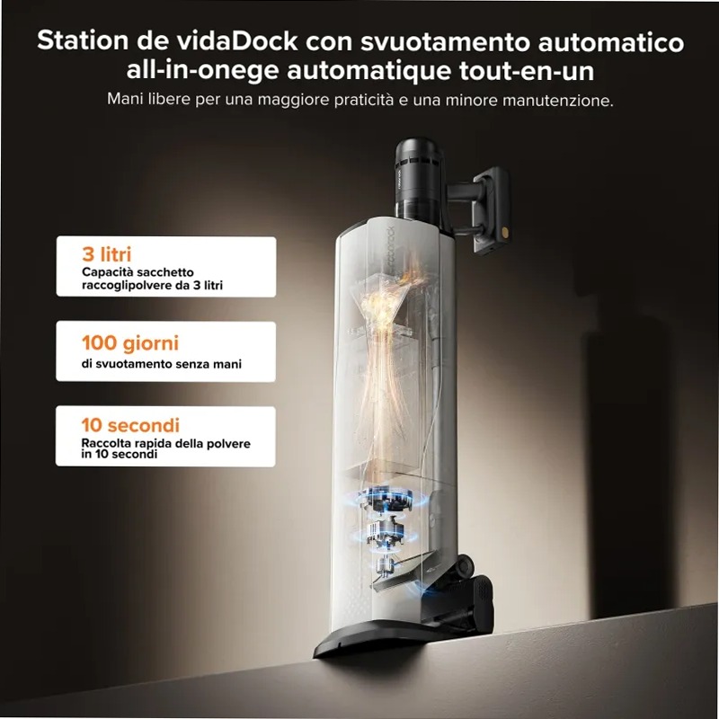 Roborock H60 Hub Ultra Aspirapolvere A Bianco 210w