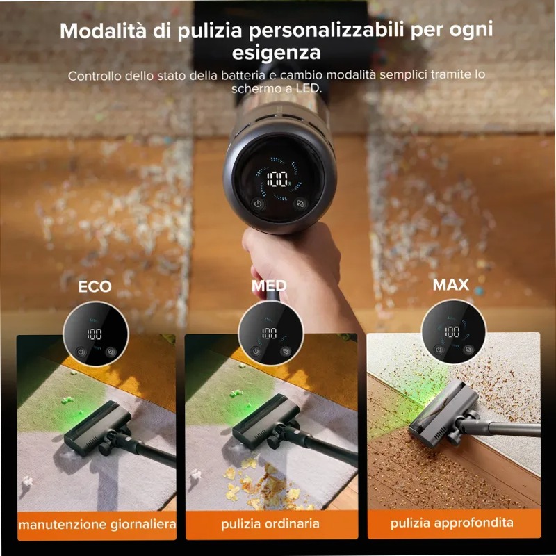 Roborock H60 Hub Ultra Aspirapolvere A Bianco 210w