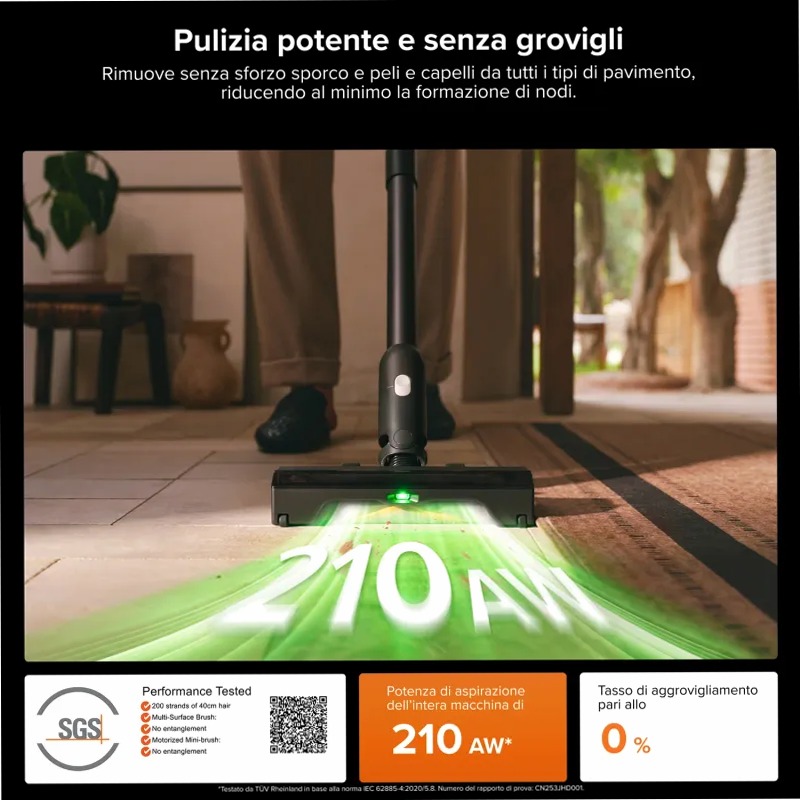Roborock H60 Hub Ultra Aspirapolvere A Bianco 210w