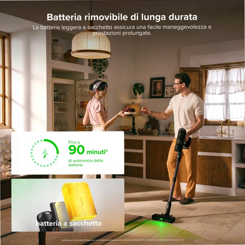 Roborock H60 Hub Ultra Aspirapolvere A Bianco 210w