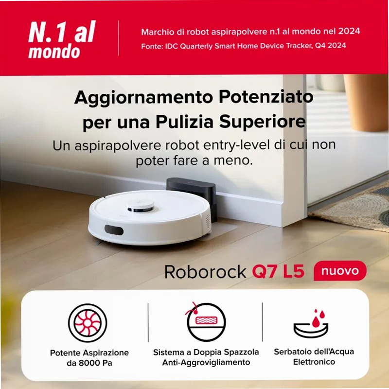 Roborock Q7L5 - Pulizia intelligente e efficiente