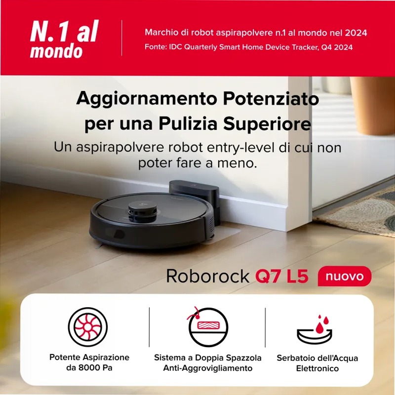 Roborock Q7L5 - Pulizia intelligente e efficiente