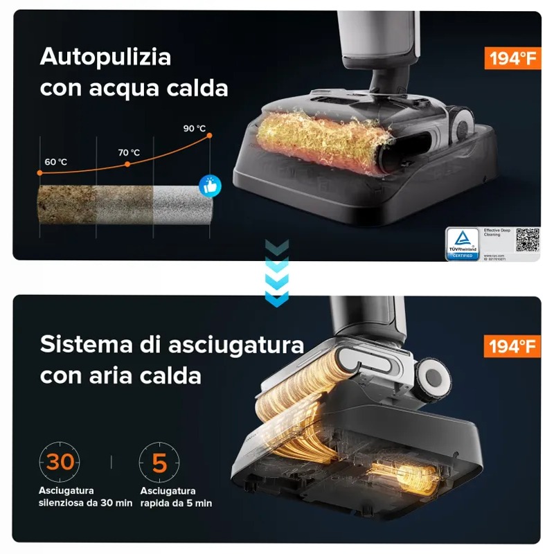 Roborock F25 XT - Aspirapolvere per umido e secco Beige