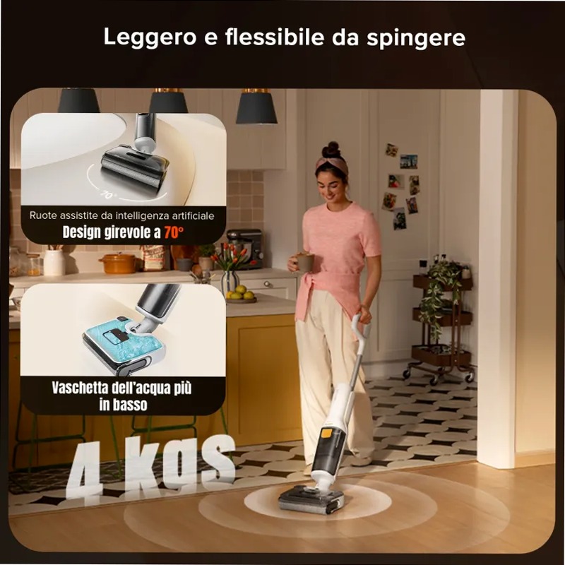 Roborock F25 RT - Aspirapolvere per umido e secco