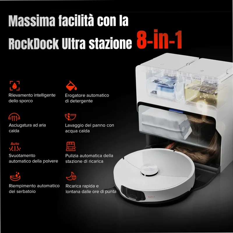 Robot aspirapolvere S8 MaxV Ultra