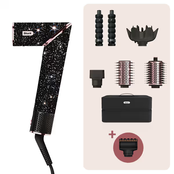 Styler e Asciugacapelli Shark FlexStyle Set 5-in-1 Limited Edition Nero Glitter