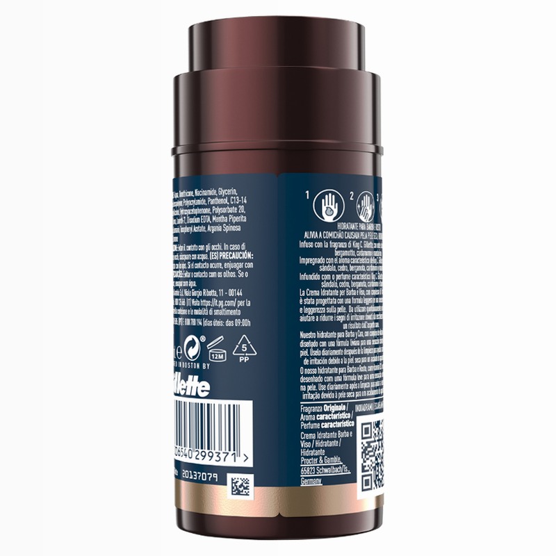 Braun Kit: Rasoio elettrico Series 8, stazione SmartCare 5in1 + crema King C. Gillette per idratare la pelle del viso e ammorbidire la barba