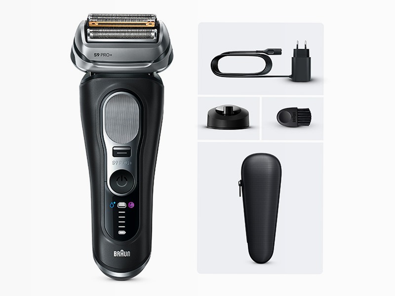 Braun rasoio elettrico Series 9 Pro+ 9610si con tecnologia Pro AutoSense, compatibile con testine