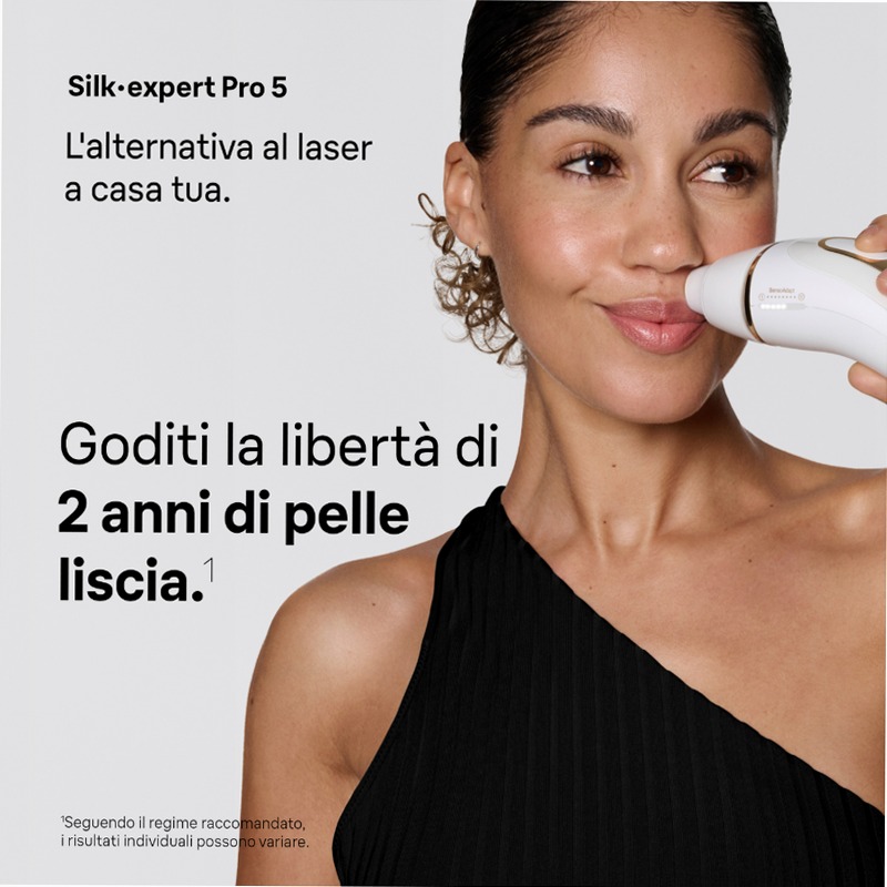 Braun Kit: Luce Pulsata e Accessori per Pelli Sensibili Sì