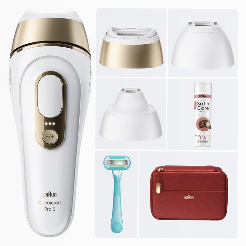 Braun Kit: Luce Pulsata e Accessori per Pelli Sensibili Sì