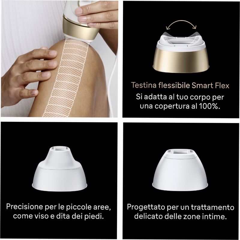 Braun Kit: Luce Pulsata e Accessori per Pelli Sensibili Sì
