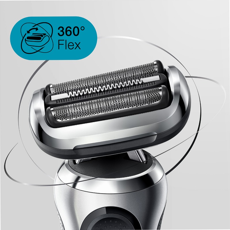 Braun Kit: Rasoio elettrico Series 7, stazione SmartCare, 3 accessori + detergente viso King C. Gillette deterge, rinfresca ed ammorbidisce i peli e la pelle del viso