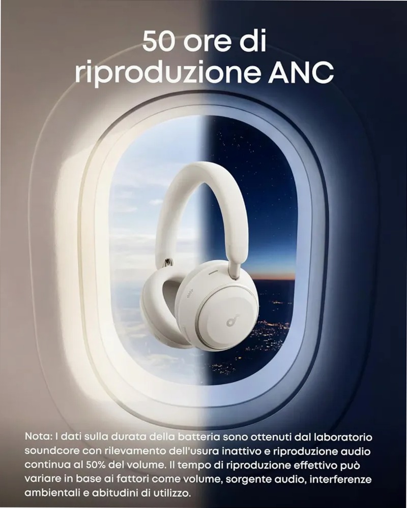 soundcore Space 2 | Cuffie Noise Cancelling per il comfort di tutto il giorno